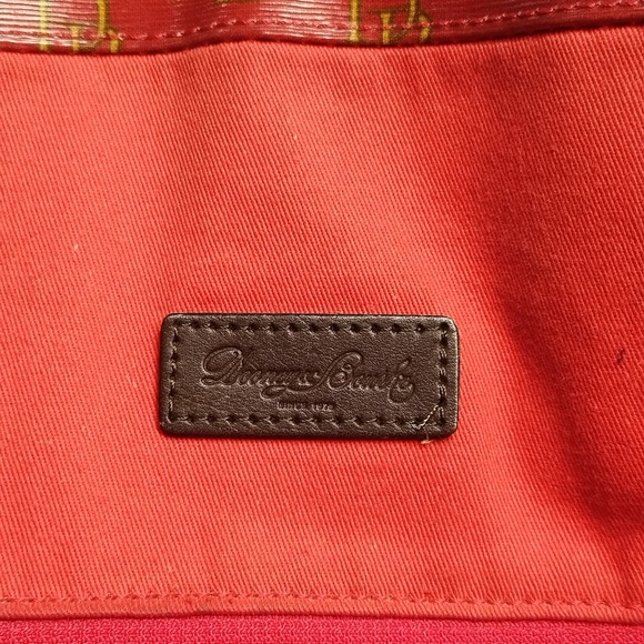 Dooney & Bourke Tote Handbag Womens Multi All Over Logo Print Buckle Closure - Picture 6 of 14